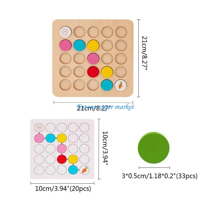 090b Holzbrettspiel Farbsortieren Mathematikler