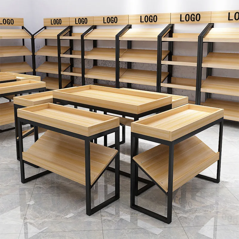

Shelf Display Rack Promotional Desk Stacking Head Shopping Mall Gift Shoe Store Clothing Red Wine Fruit Zhongdao Cabinet