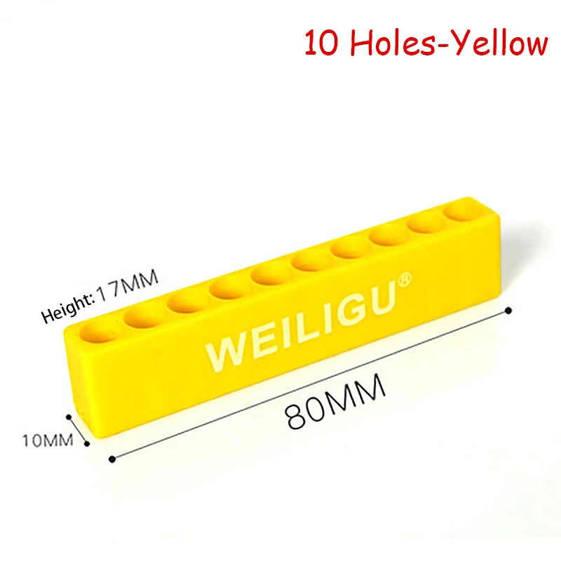 プラスチックハンドシャンクドライバービットホルダー、カラーストレージストリップ、ハードウェアツール、1/4 "、6.35mm、2個