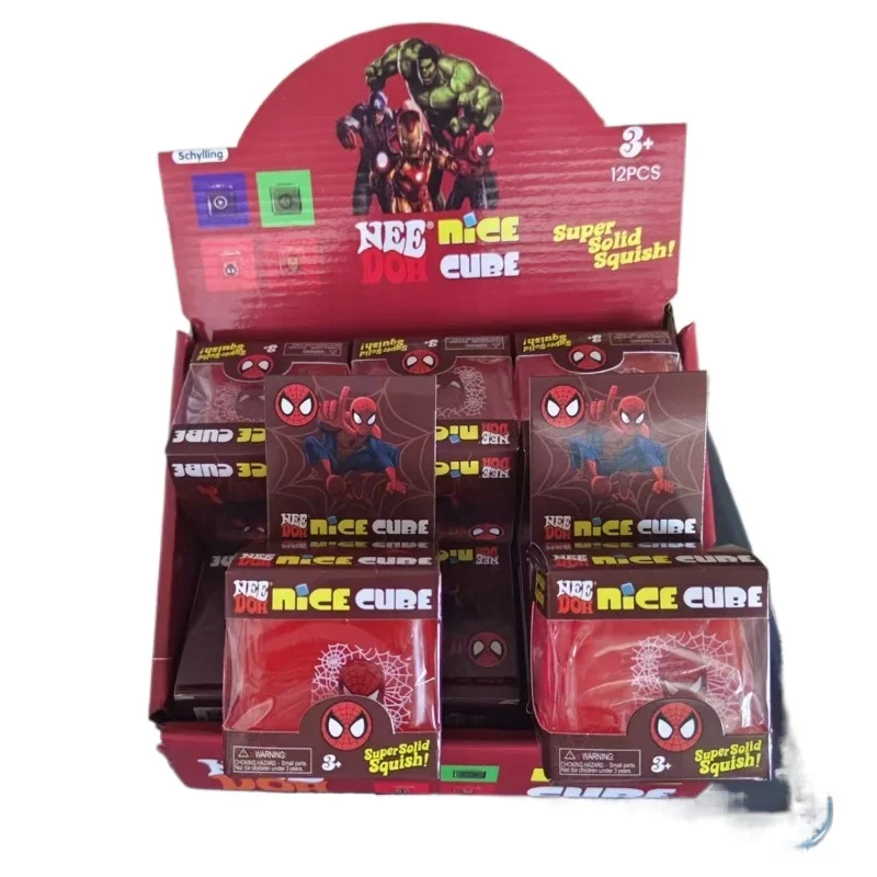 NeeDoh Spider Cube Maltose Squishy Ice Cube Fidget Toy Slow Rebound Stress Relief Squeeze Gadget