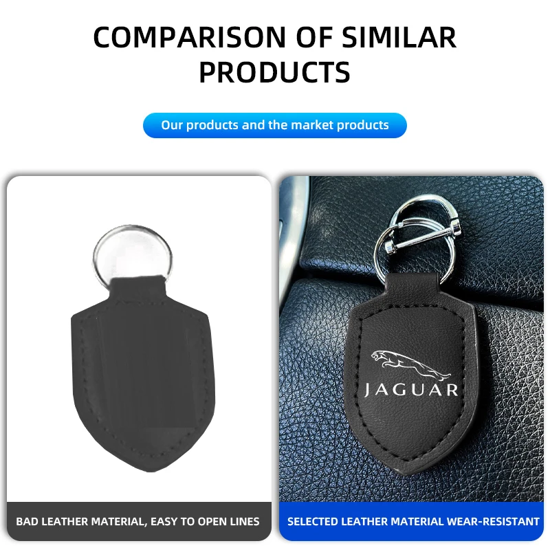 Car Key Ring Pendant Decoration Keychain Custom Gift For Jaguar S-Type F-Type X-Type F-Pace I-Pace E-Pace XJR XE view 3