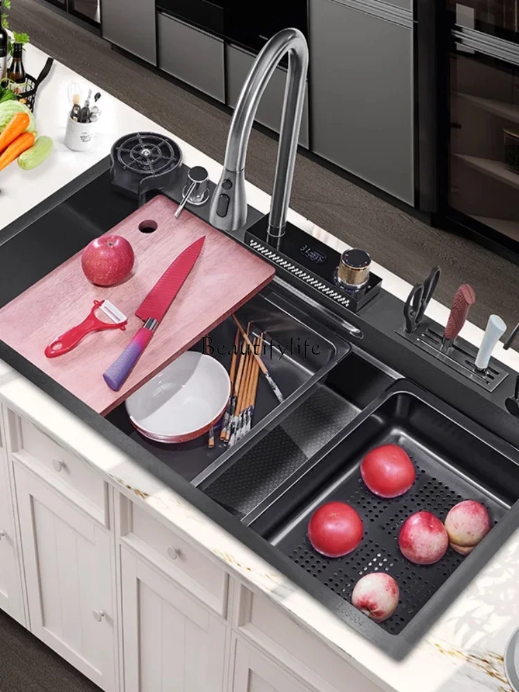 GG8z.Honeycomb scratch-resistant sink kitchen sus304 stainless steel multifunctional