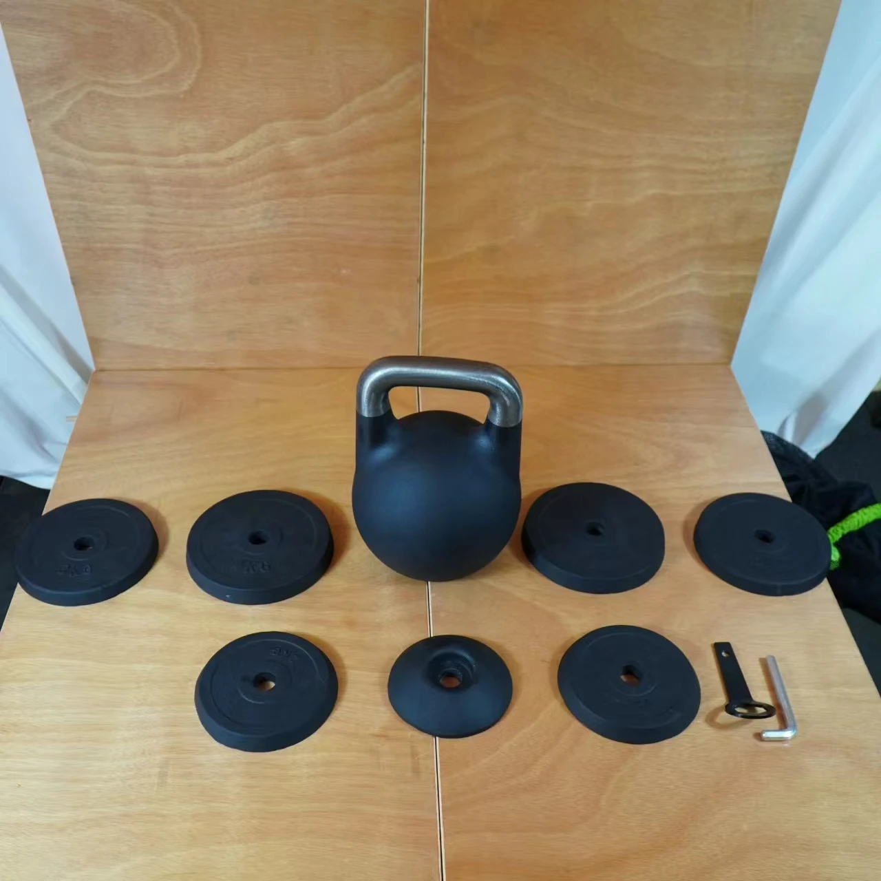 Adjustable Weight Plate Type 32kg Competition Kettlebell Professional Training Gear
