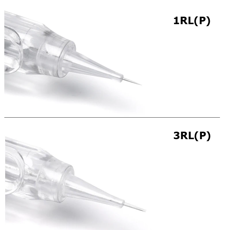 50 sztuk jednorazowego igły do tatuażu brwi do makijażu trwałego 1RL 3RL 5RL 3F 5F 7F mikrobladowy wkład do maszyny 600D-G