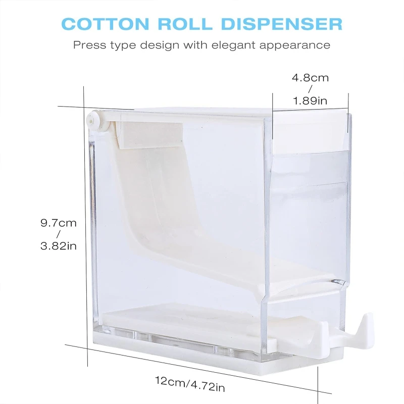 Distributeur rouleaux coton dentaire Q1QD, boîte rangement Portable pour rouleaux coton orthodontique