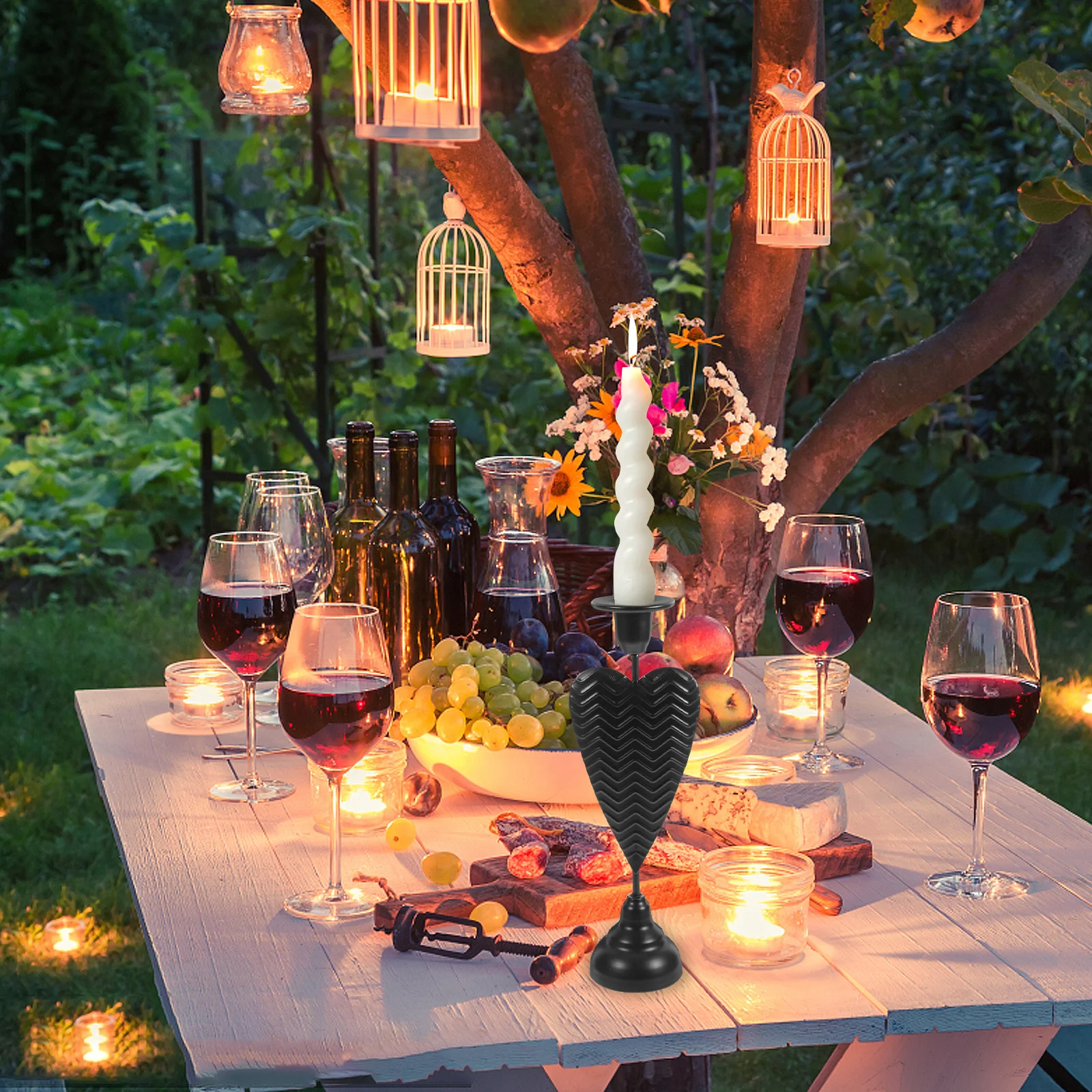 

Style Vintage Holder Decorative Metal Taper Stand for Table Centerpiece Wedding Party Home Decor Iron Art Desktop