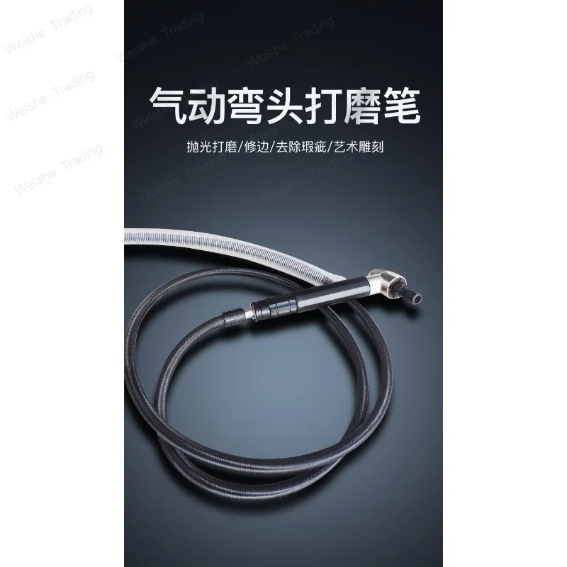 90 degree pneumatic grinder inner hole deburring artifact tool polishing machine pen grinder elbow right angle crown