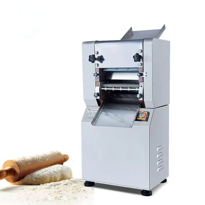 Commercial Automatic Electric Noodle Machine Adjustable Width Thickness Stainless Steel Pasta Maker for Home Business Use
