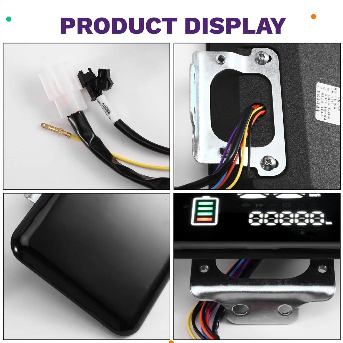 

Цветной ЖК-дисплей X07A 48В-72В с цифровым спидометром для электросамокатов, велосипедов и электровелосипедов