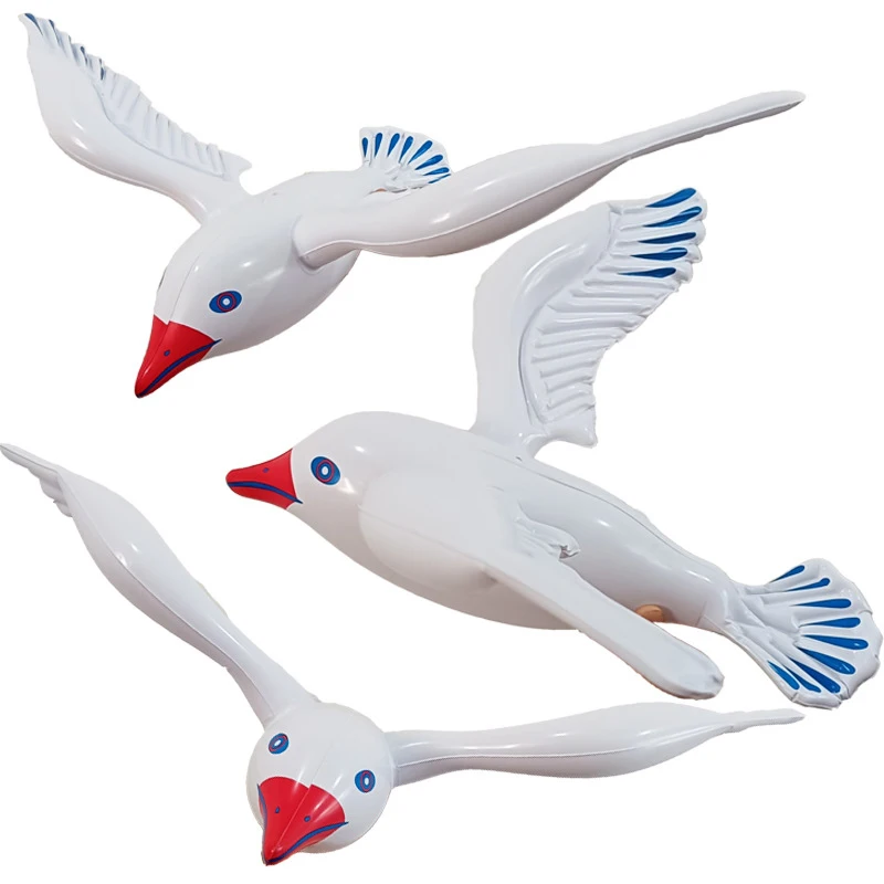 Large Inflatable Seagulls Jumbo Flying Seagull Toy Blow Up Sea Birds Balloons Seagull Ornaments Wedding Beach Pool Party