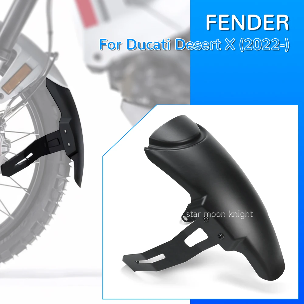 

For Ducati Desert X 2022 Motrocycle Front Fender Extension Splash Mudguards Protection Cover Protector Hugging Guard Extender