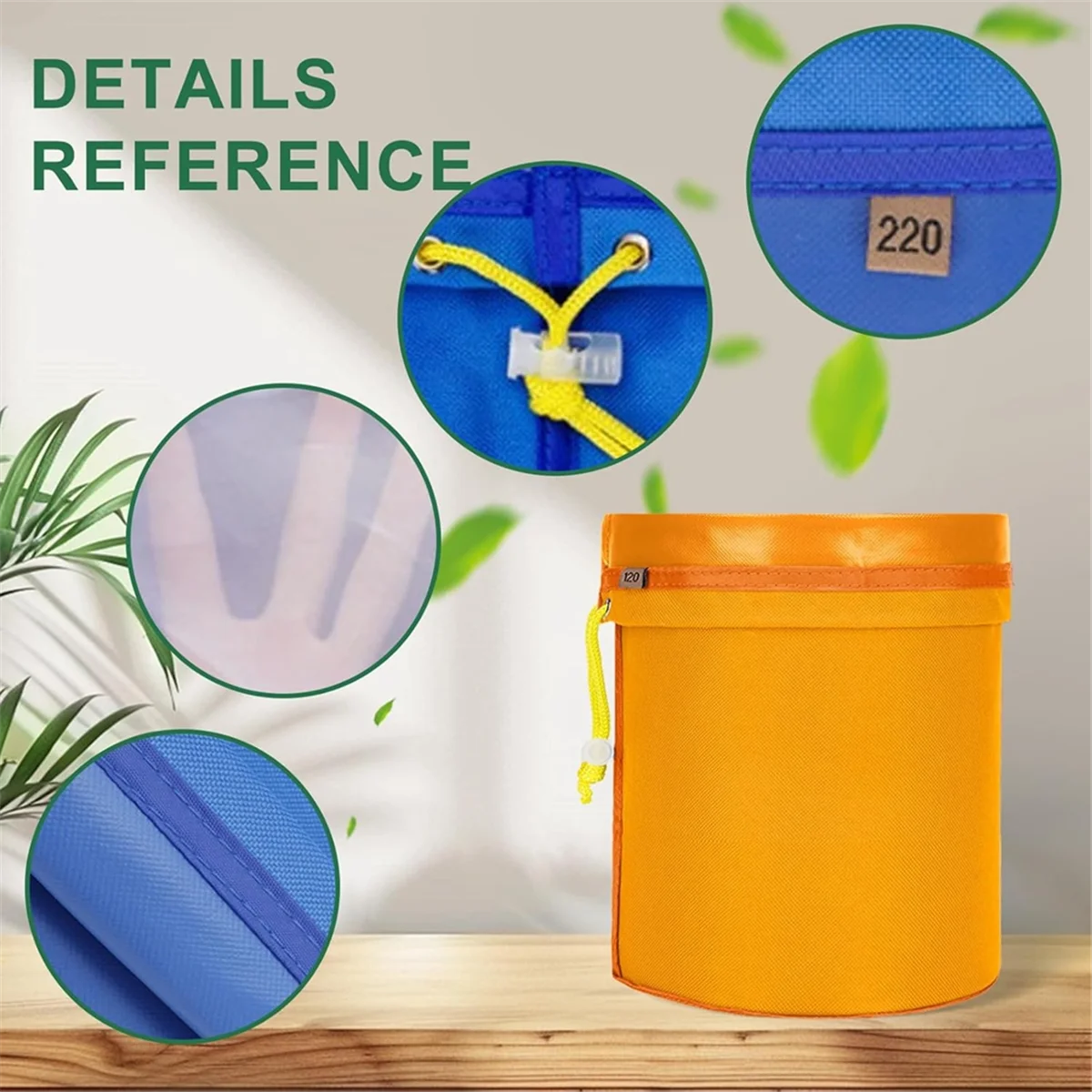 ABXHH 5팩 5갤런 필터 백, 필터 스크린이 있는 보관 백 조절 가능한 조임끈이 있는 재사용 가능한 브루 백 파인 메쉬 백