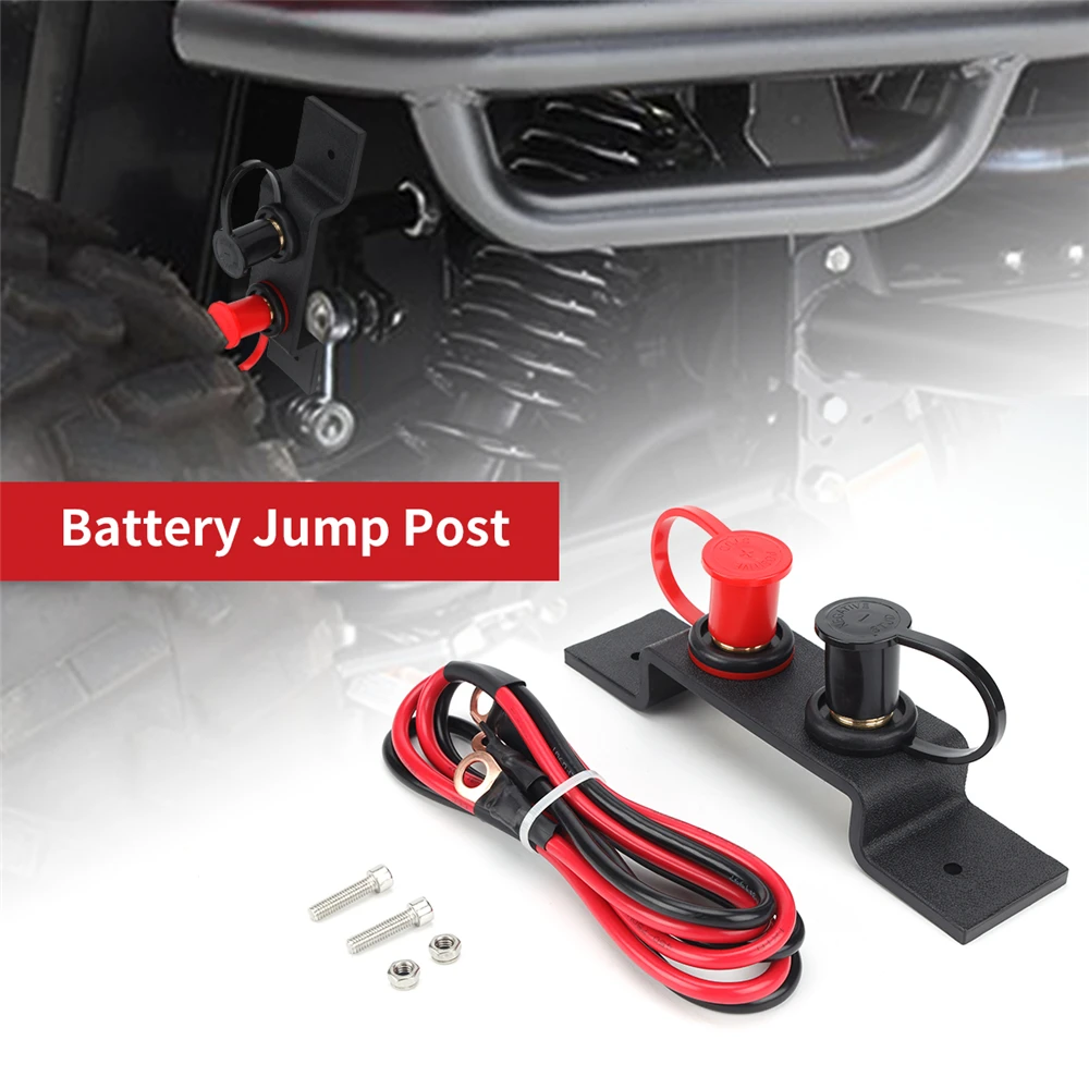 

Battery Jump Post Terminals Relocation Kit for Can Am Maverick X3 UTV ATV Car Trucks RV Tractor Mower Diesel Boat