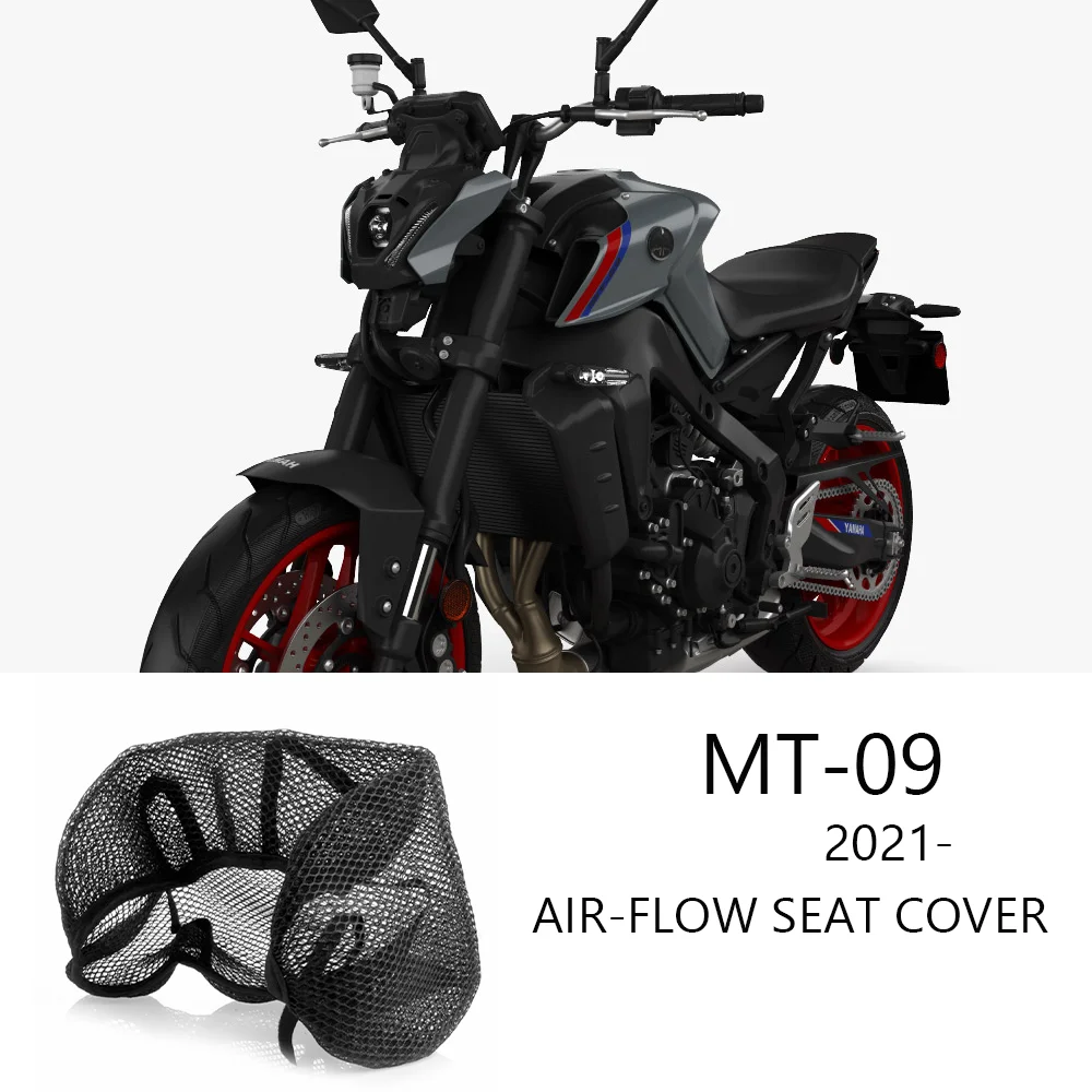 

MT09 Accessories Fabric Saddle Cooling Honeycomb Mat Seat Protection for YAMAHA MT09 MT-09 MT 09 2021 3D Mesh Fabric Seat Cover