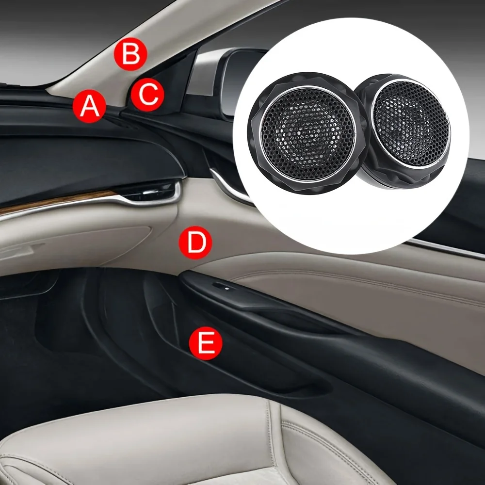 2 Pcs 280W Car Tweeters With Filter Stereo Speakers Soft Dome Silk Film Balanced Car Audio Speaker Boxes