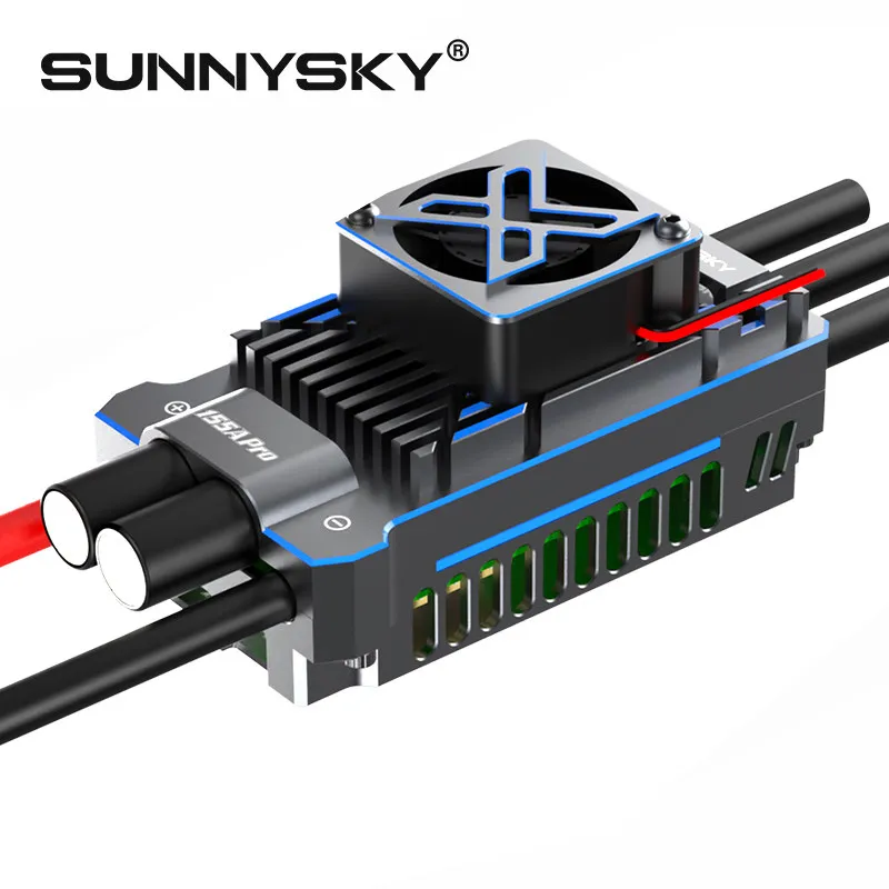 Genuine Sunnysky X155A PRO V2 Brushless ESC, 3‑8S LiPo Electronic Speed Controller for RC Fixed‑Wing, Helicopter & VTOL 1 Unit