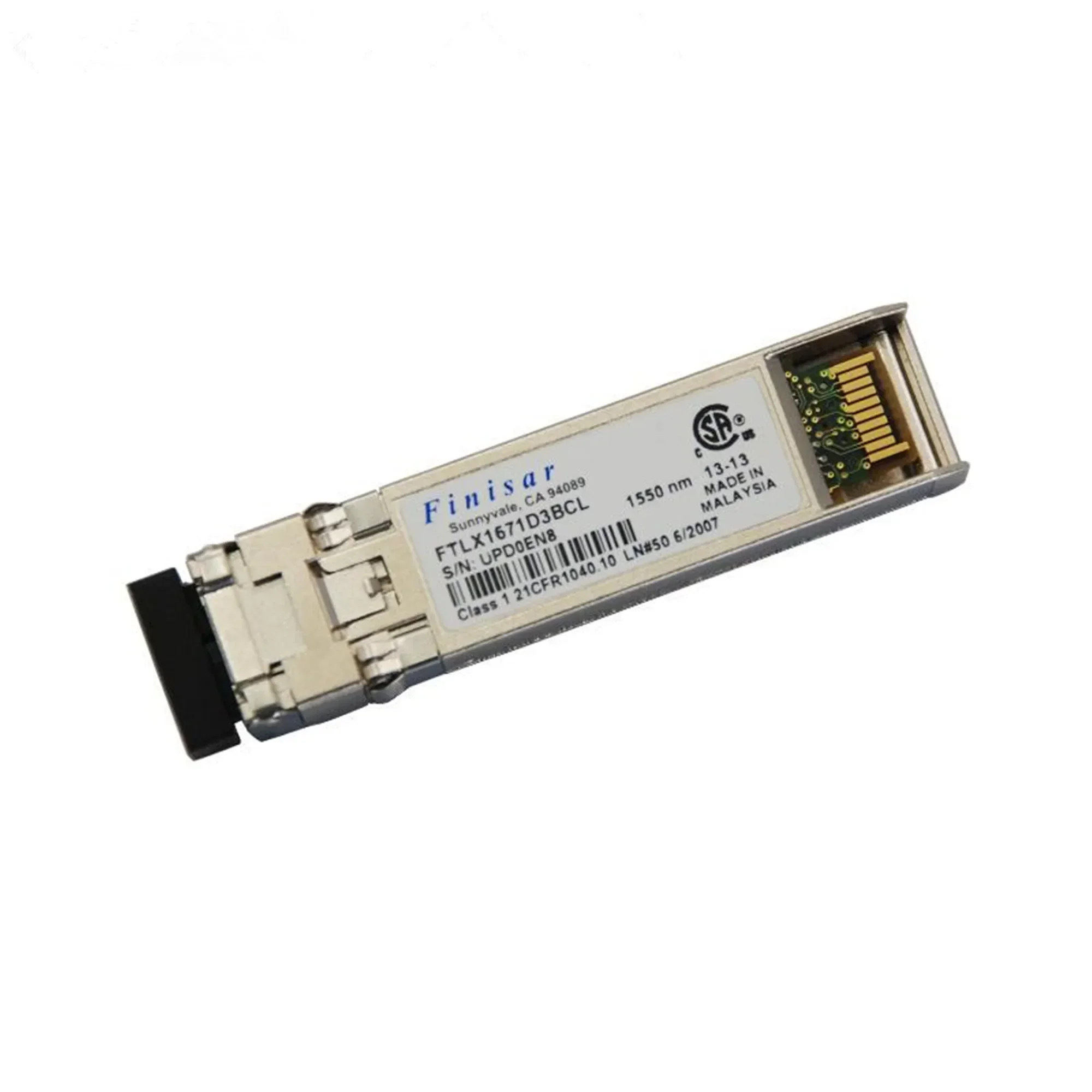 

Finisar 10GB 40KM Fiber Module Sfp FTLX1671D3BCL/1550NM 40KM 10G General Fiber Optical Module