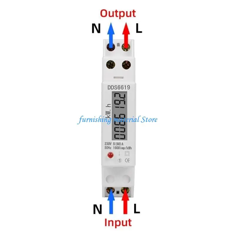 

Y5GD Single Phase Wattmeter Flame Retardant Housing with Light
