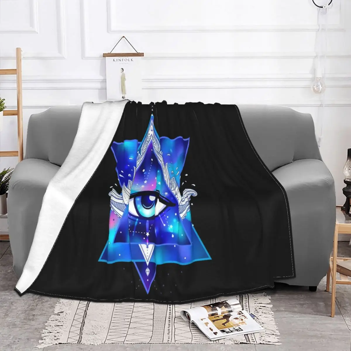 All See Eyes Graphic Tumblr Unisex Illuminati Pride Hipster Humour Sale Formal Logo Crewneck Throw Blanket