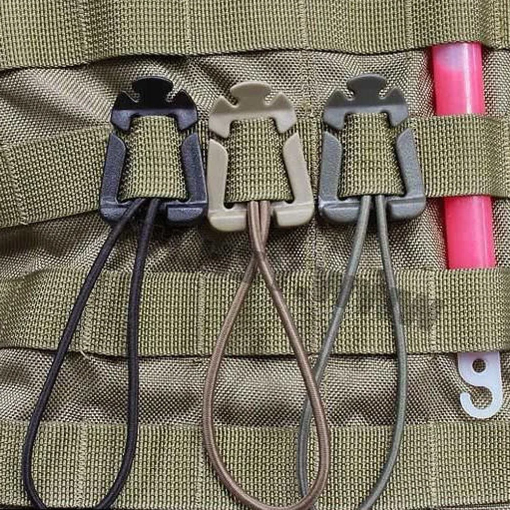 2/5Pcs Molle Backpack Buckle Carabiner Clips Outdoor Nylon Camping Bag Hanger Hook Clamp EDC Carabiner Survival Gear Tools image 4
