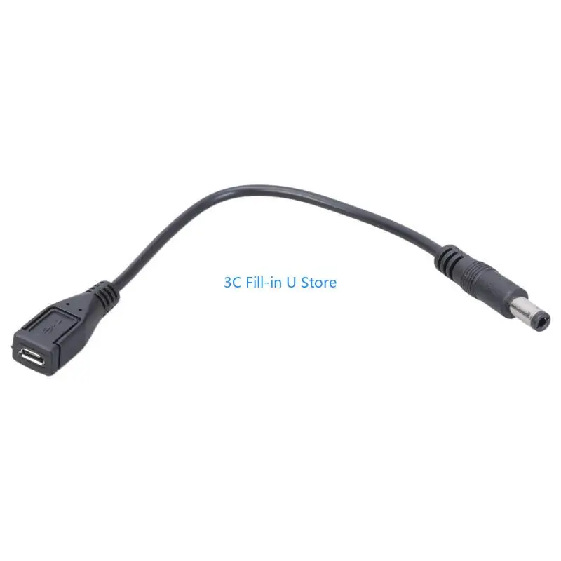 G8TA 5PIN 마이크로 USB 암컷 5V 5.5x2.5mm 수컷 어댑터 커넥터 케이블 22AWG 구리