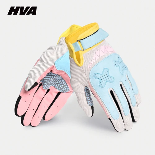 Imagen 2 del producto Guantes de motocicleta de verano de malla transpirable, guantes de ciclismo para motocicleta, guantes de dedo completo para Motocross con pantalla táctil para hombres y mujeres, XS-XXL