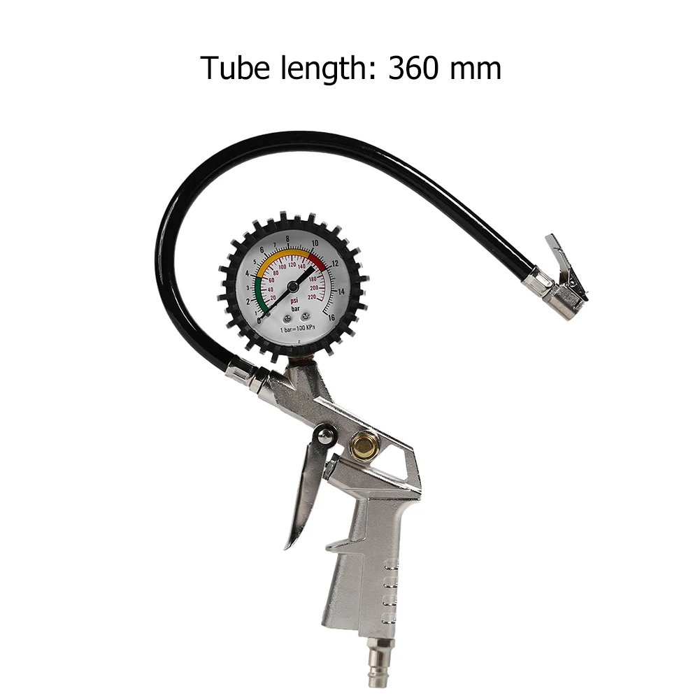 0-220psi 0-16bar Tire Pressure Gauge for Car Auto Truck Motorcycle Tyre Inflator