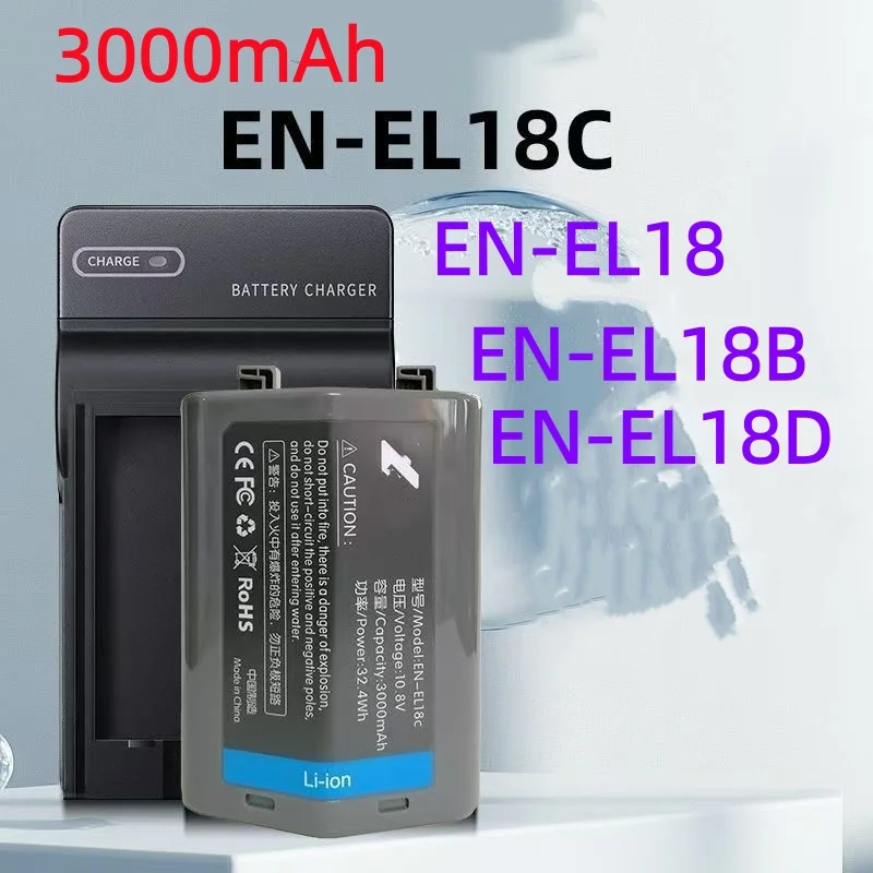 3000Mah EN-EL18 EN-…