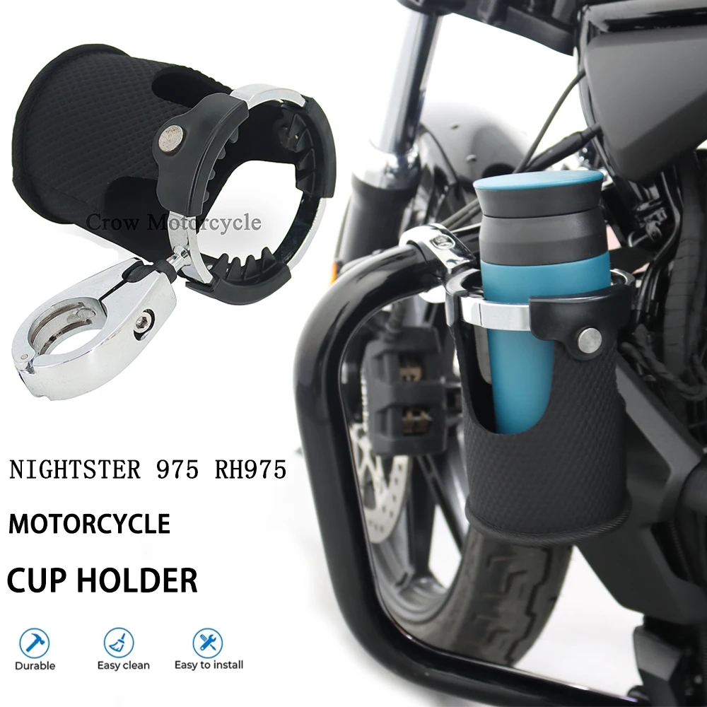 

For NIGHTSTER 975 RH975 RH 975 2023 New Motorcycle Universal 22MM 25MM 32MM Caliber Rolling Rod Handle Water Bottle