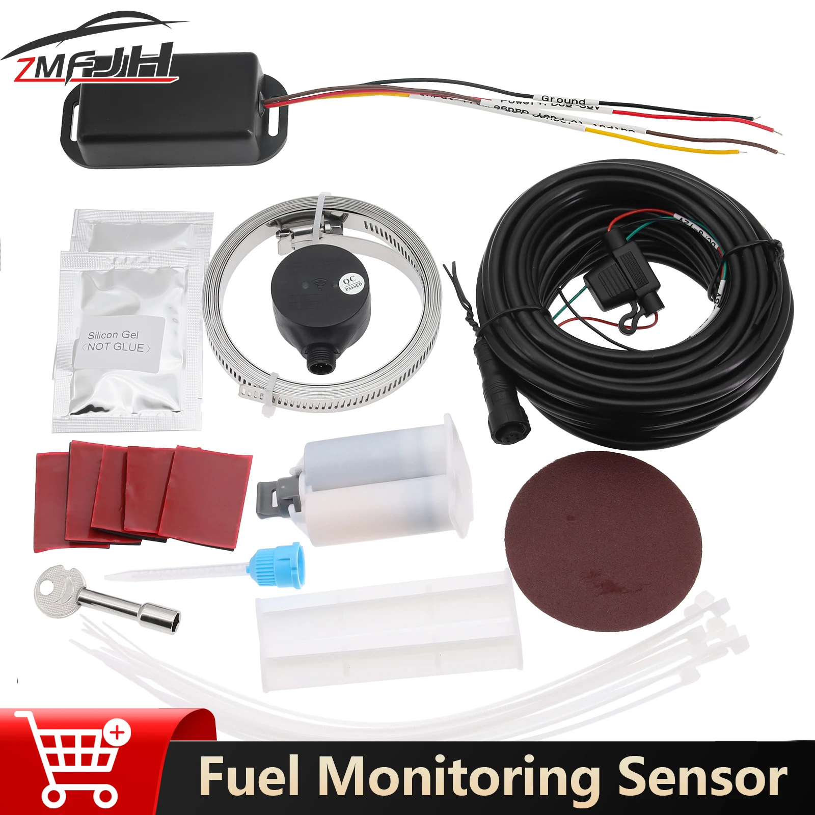 

Non-Contact Ultrasonic Fuel Level Sensor Fuel Monitoring Indicator Sensor UL212-F Interface Liquid Level Fuel Tank Monitor