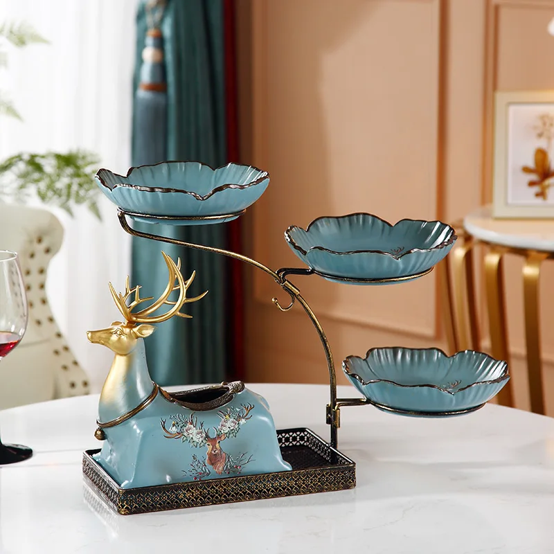 European Multifunctional Tissue Box Creative Elk Home Living Room Carton