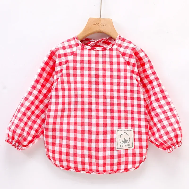 1pcs Long Sleeves Waterproof Bibs for 0-3T Baby Infant  Food Overalls Children\'s Clothing No-Wash Apron Suit for Boys Girls