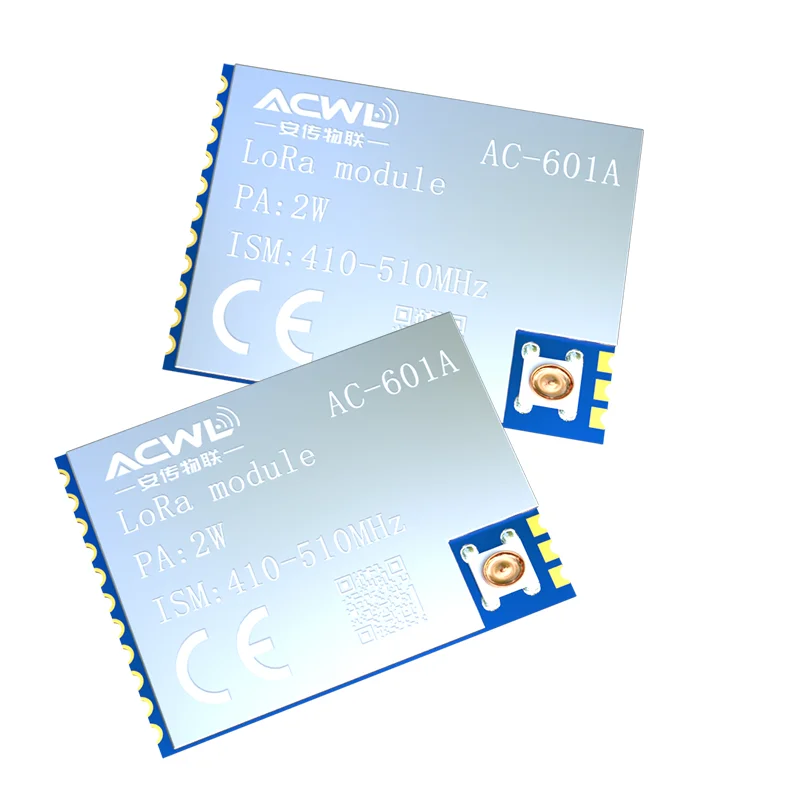 AC601A 2W LoRa RF Front End Module LCC68 Based 33dBm Output 148dBm Sensitivity for Long Range 5km Wireless Data Transmission