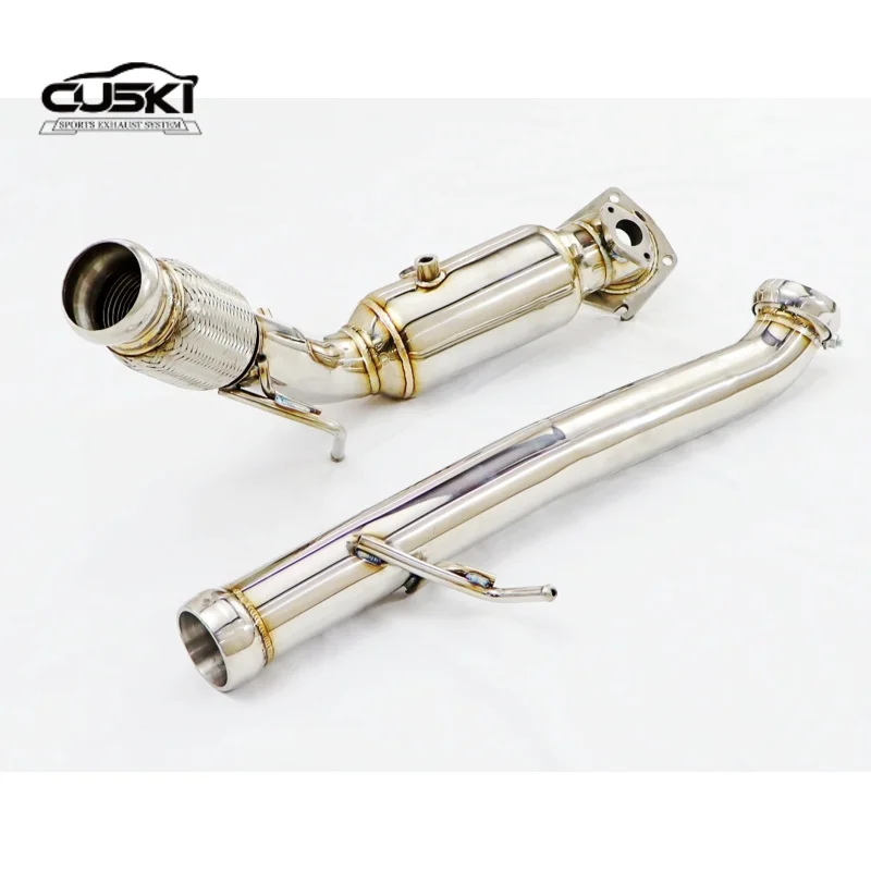 High flow Exhaust Pipes branch downpipe For Jeep Wrangler Rubicon JL 2.0Tquality Stainless Steel Car Accessories exhaust system