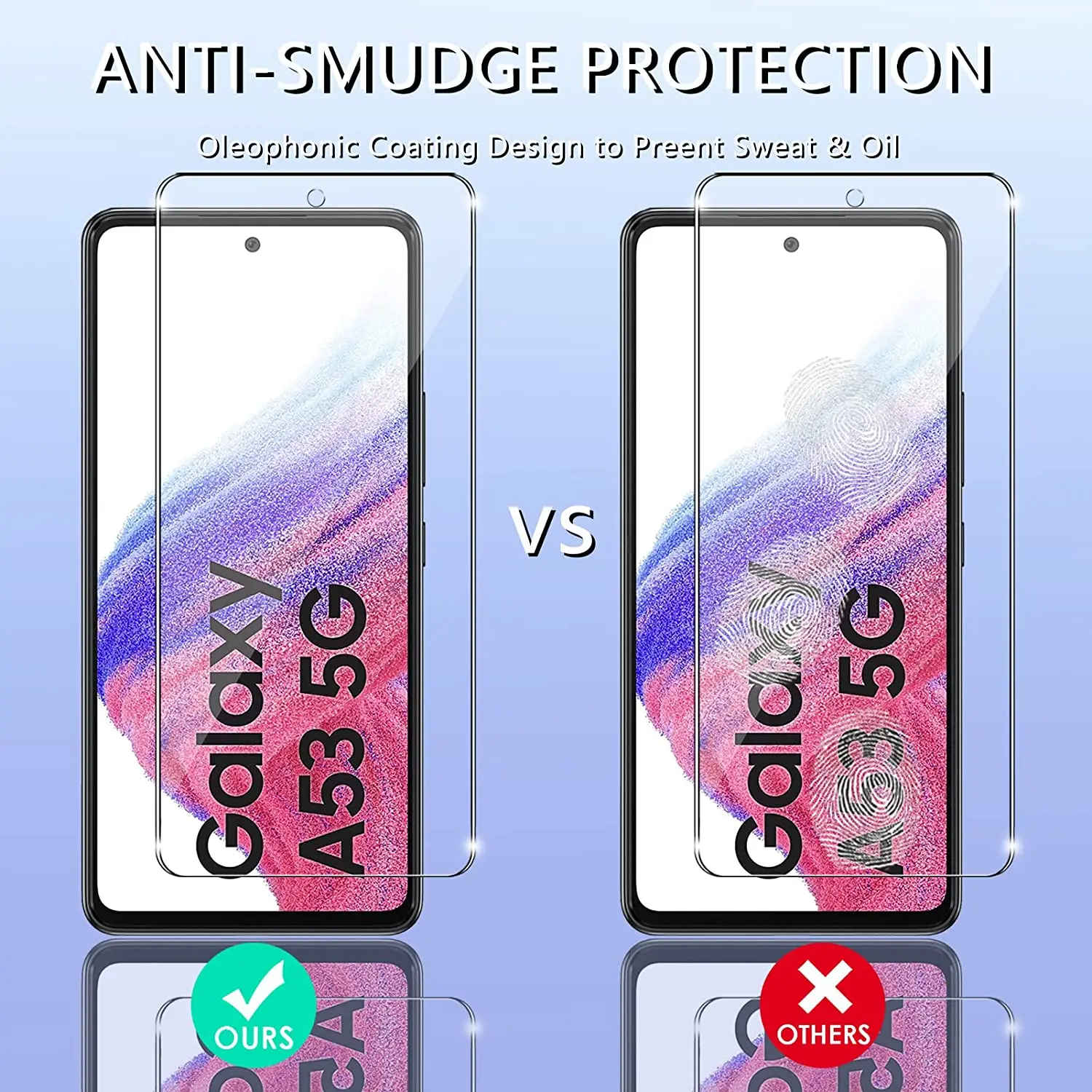 2/4Pcs HD Full Cover Tempered Glass For Samsung Galaxy A53 5G Film