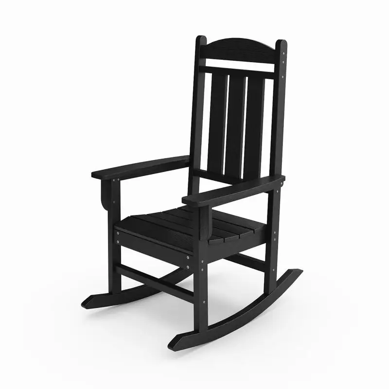 Classic HDPE Porch Rocker - Comfortable Chair for Patio, Garden, and Relaxation