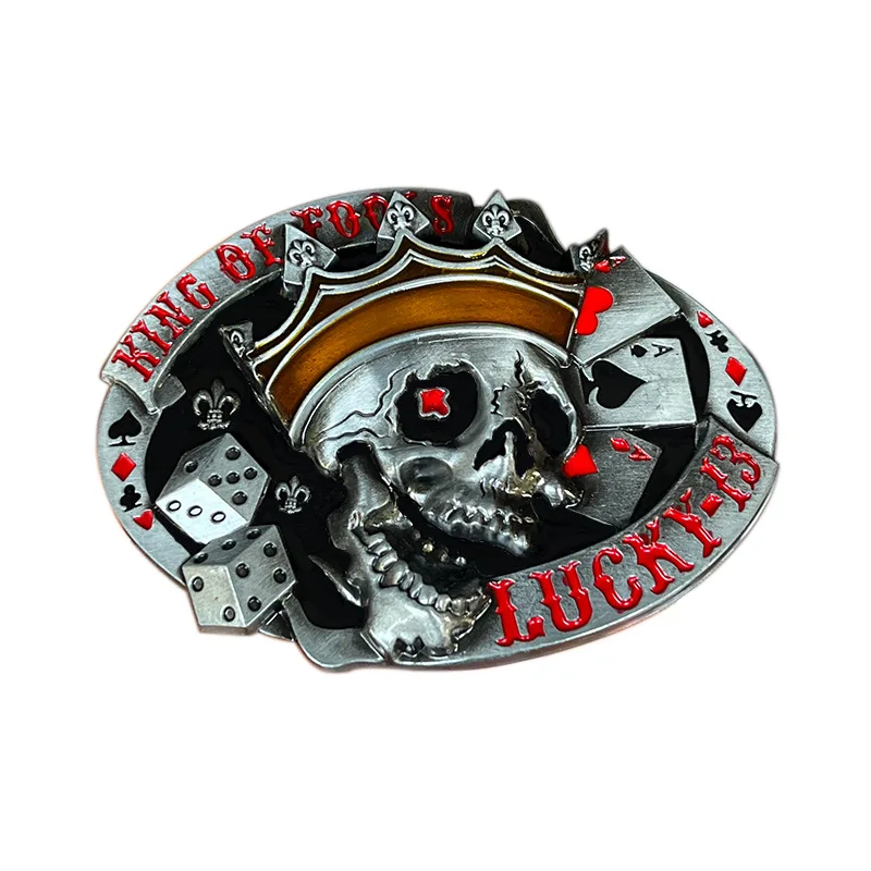 

Пряжка ремня Lucky Skull из цинкового сплава
