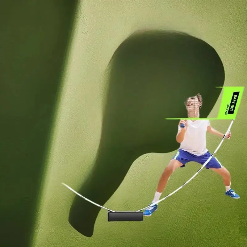 

Easily Assembled Outdoor Badminton Net Ideal for Pickleball, Soccer, Volleyball, and Tennis Home Training