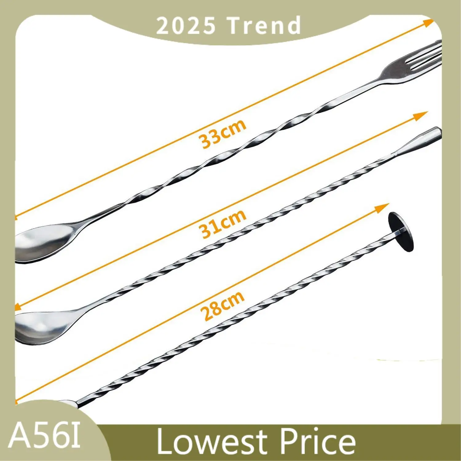 

ABDD 2 Pcs Tablespoon Measuring Spoon Coffee Scoop, 30Ml Metal & 3 Pcs Stainless Steel Mixing Spoons Spiral Pattern Bar