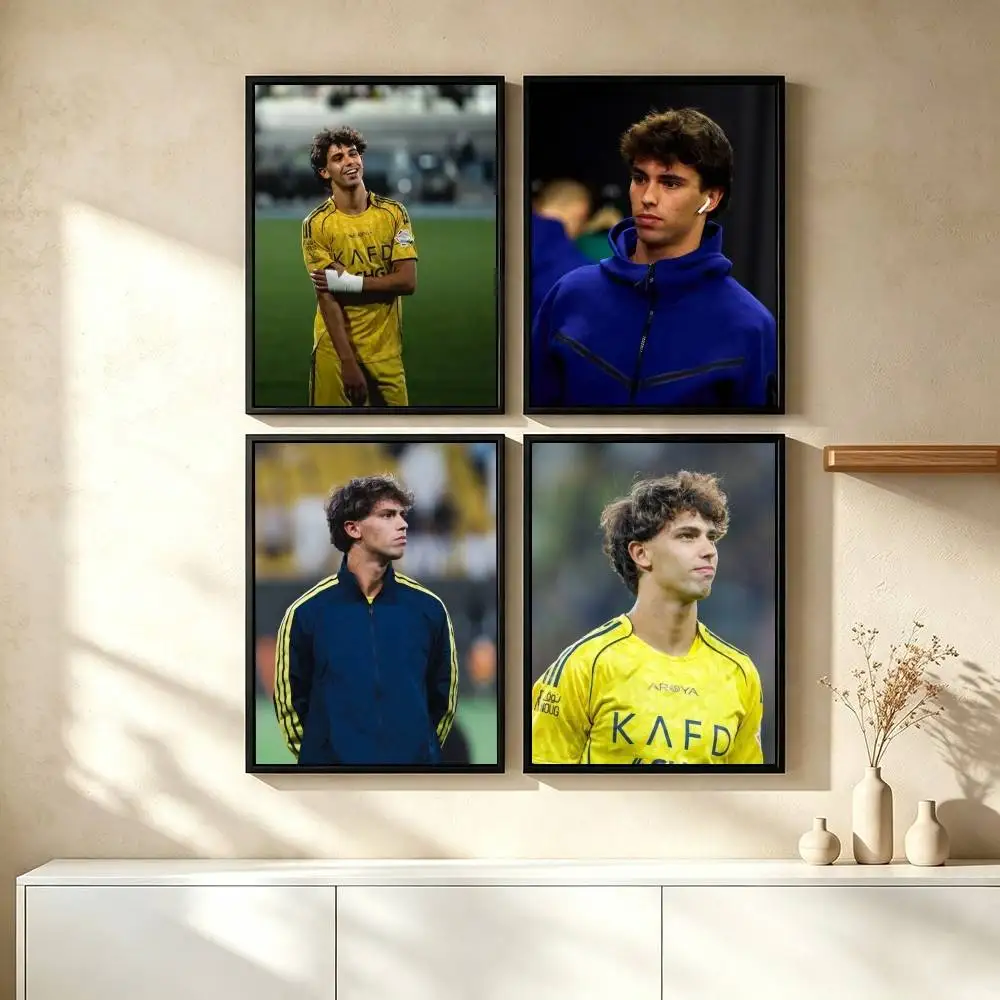 J-Joao Felix Football Player Poster Waterproof Wall Art Sticker For Bar Living Room Vintage Decor High Quality Print Gift