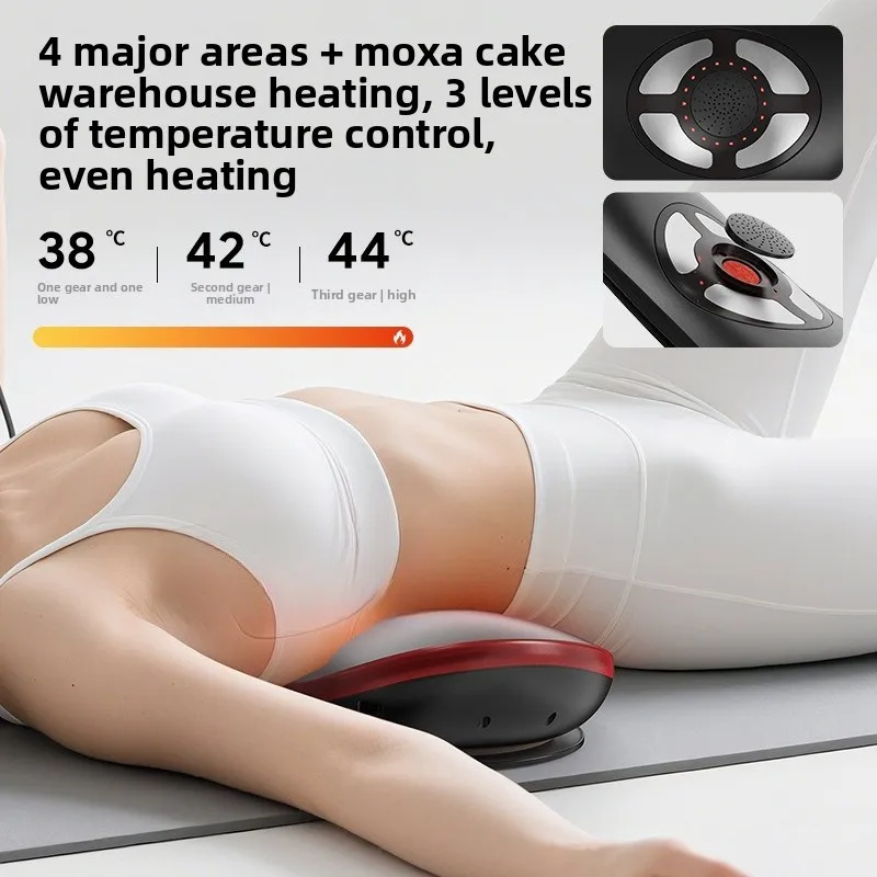 Cross-border Charging, Electric Red Light Heating Compress, Vibration Airbag, Top Lift, Pulse, Back and Lumbar Spine Massager