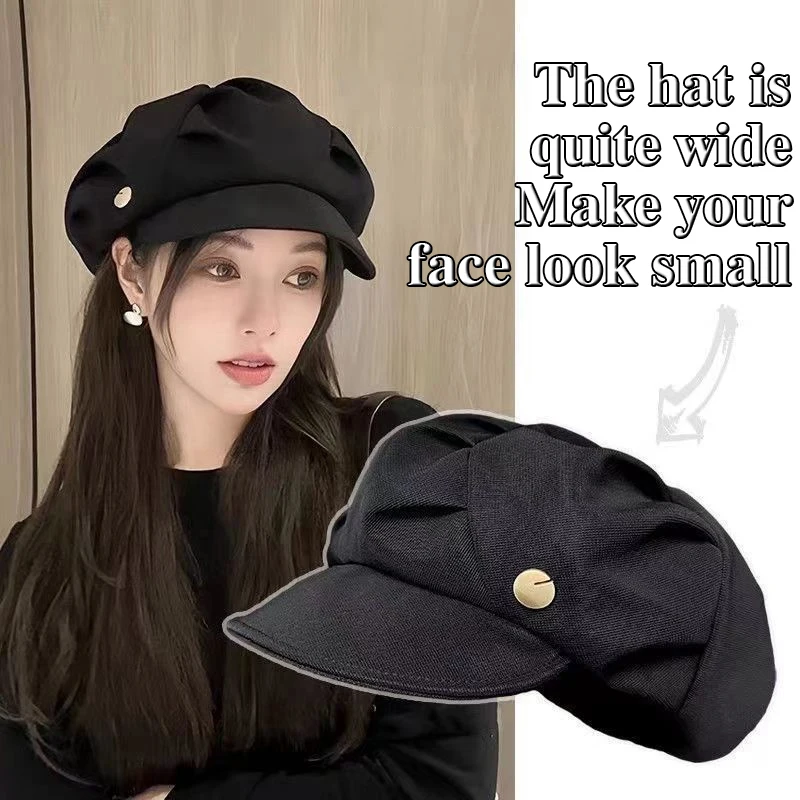 Autumn Winter Felt Beret Hats Women Fashion French Painter Hat Girls Trendy Solid Color Berets Ladies Multicolored Flat Cap