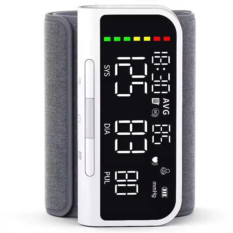 Upper arm blood pressure monitor USB intelligent blood pressure monitor LED large screen heart rate pulse blood pressure monitor