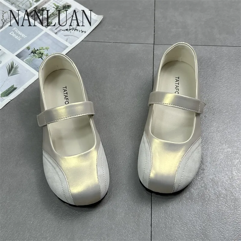 

2024 Boutique Spring and Autumn Fashion Shoes Comfortable Flat Non-Slip Women's Shoes Shallow Mouth High Quality Women's Shoes