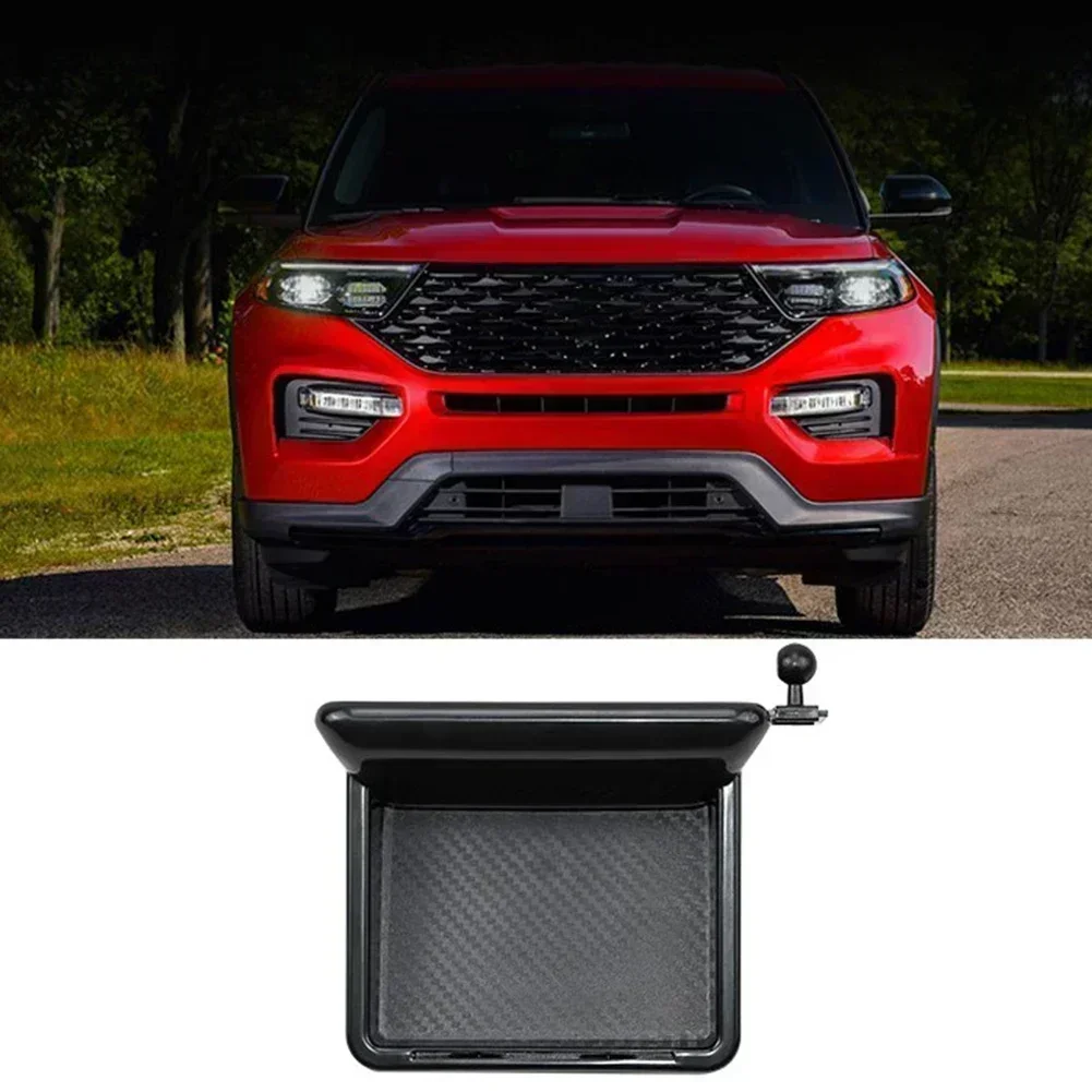 For Ford Explorer​ 2020-2024 Car Navigation Screen Rear Storage Box Holder Tray Replacement Parts Car Interior Accessories