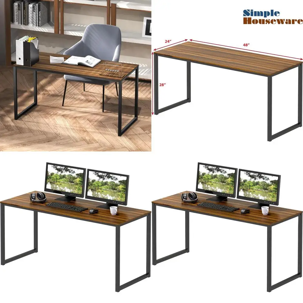 

48-дюймовый домашний офисный стол из орехового дерева