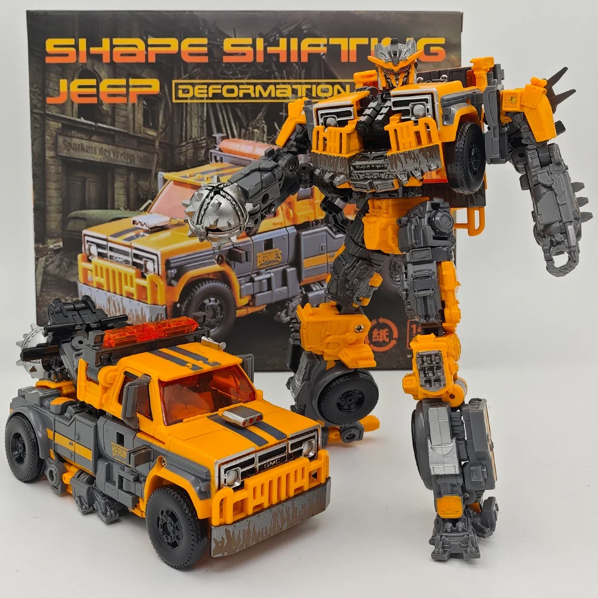 In Stock Transforming Toys Movie QT-01 Trap Robot Rescue Vehicle Alloy Ver. Shape Shifting Jeep Model Action Doll Figures Gifts