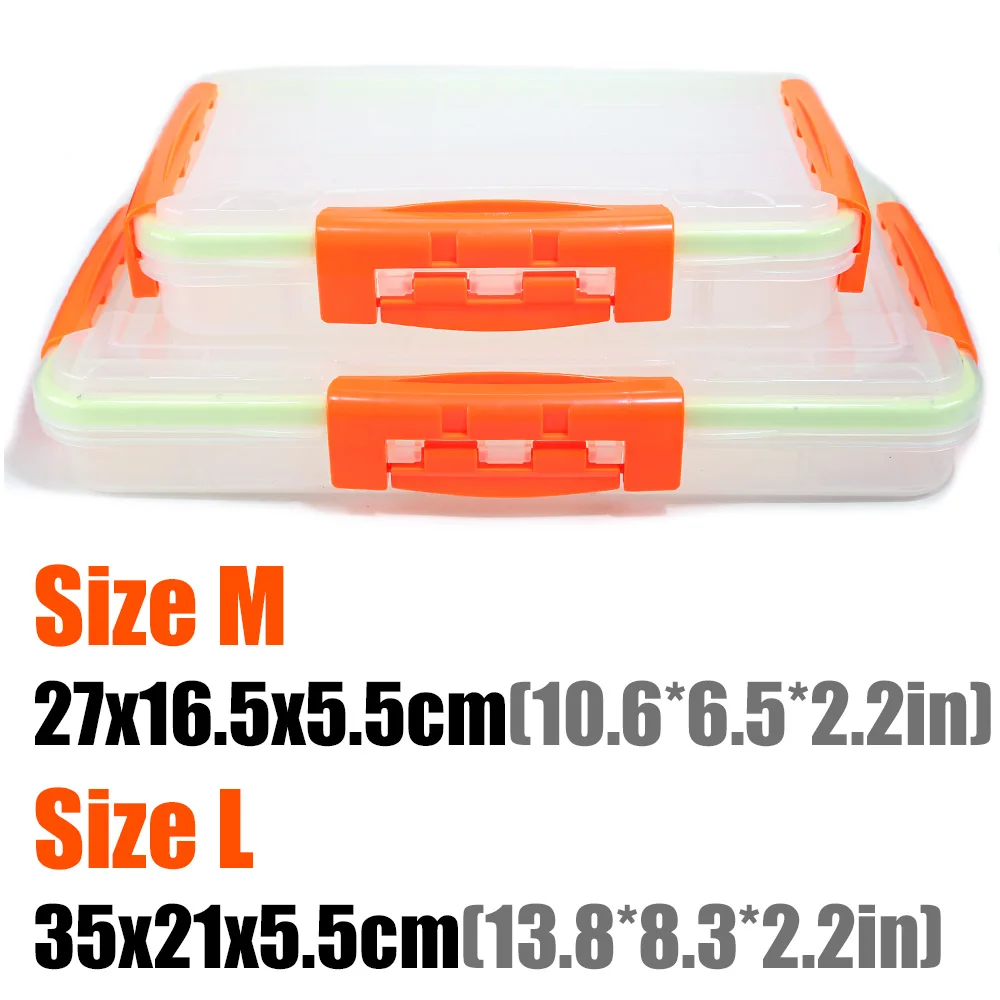 B&U-Super Large Storage Fishing Gear Box, Multi Functional, Split Insert, Fake Bait, Accessories