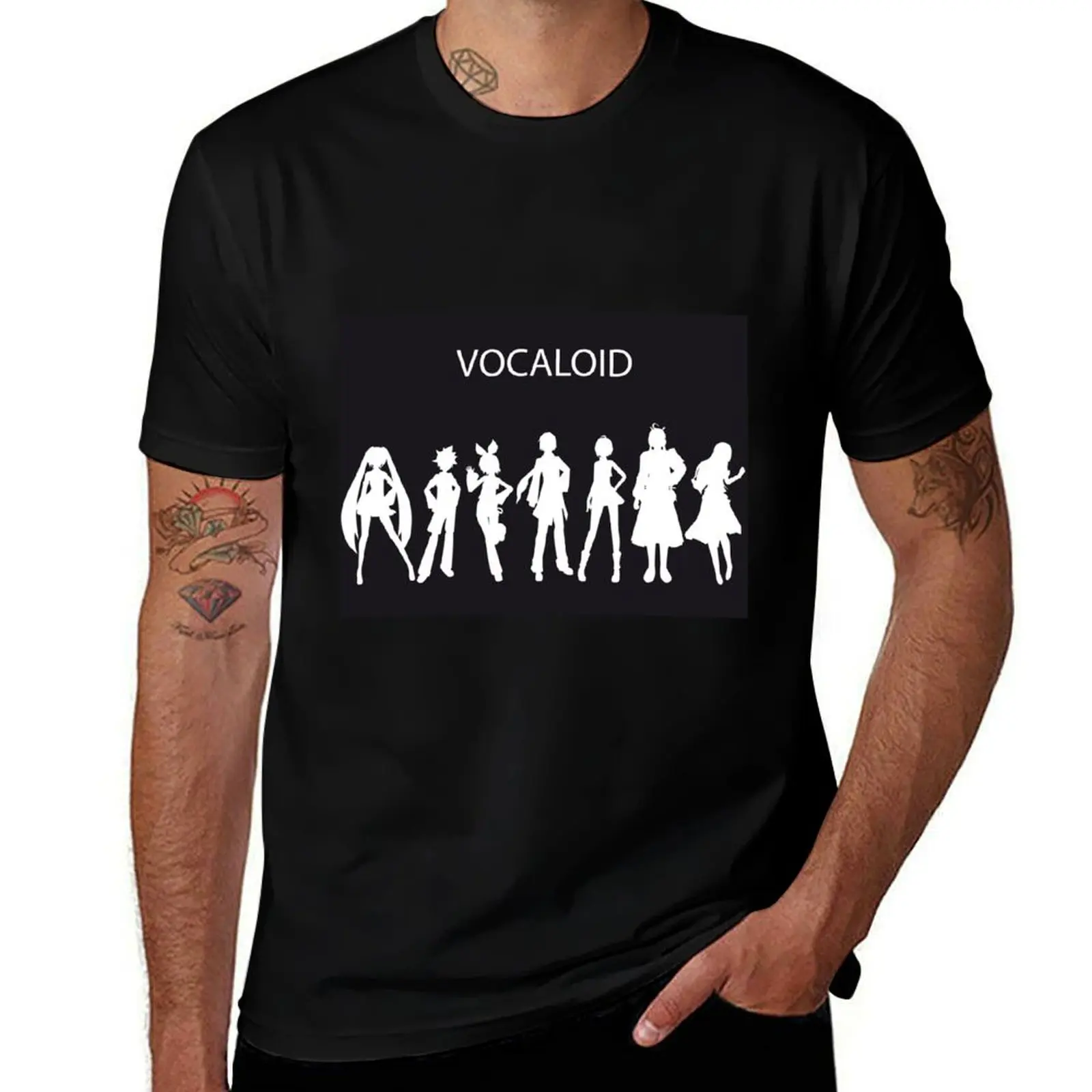 vocaloid-tシャツ-tシャツ男性用グラフィック面白い綿-tシャツ男性-tシャツデザイナー-tシャツ