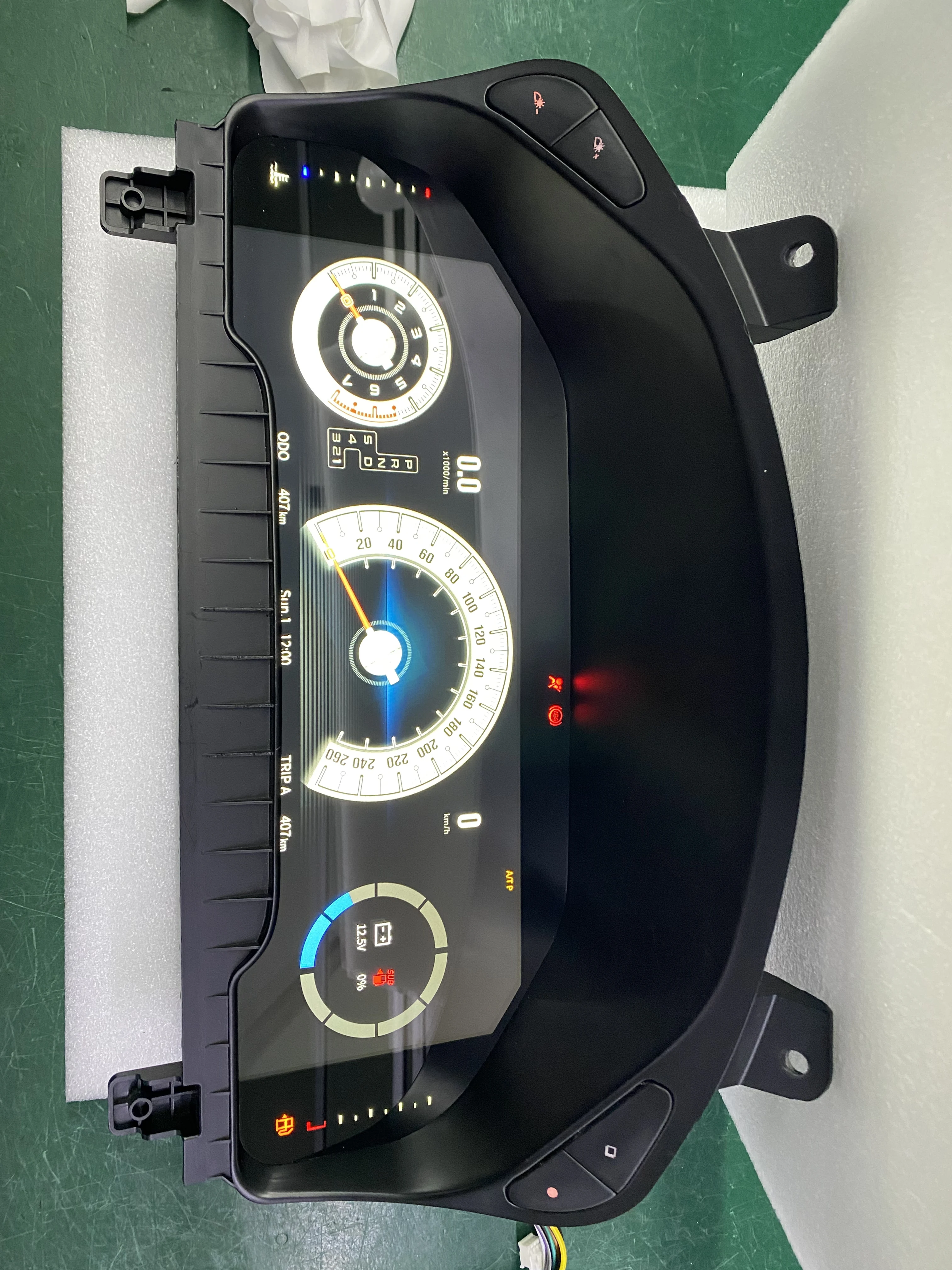 Dasbor Layar Lcd Sistem Linux 12.3 Inci Cluster Digital Pengganti Instrumen Mobil untuk NISSAN PATROL Y61